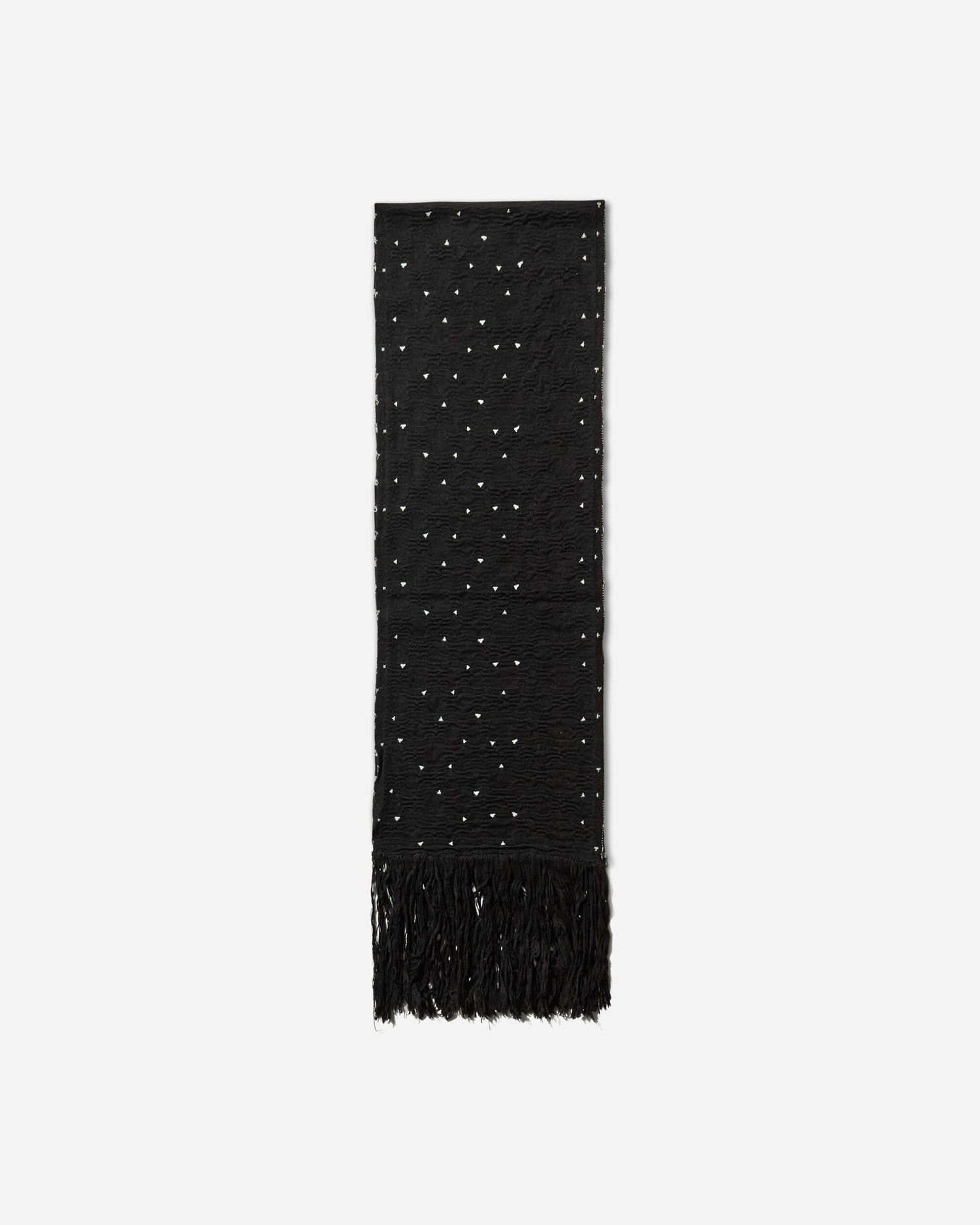Huivi KIKO KOSTADINOV Tarr Night Sky Textured Patterned Scarf with Fringe Musta | KKAW25KN09 112, 1