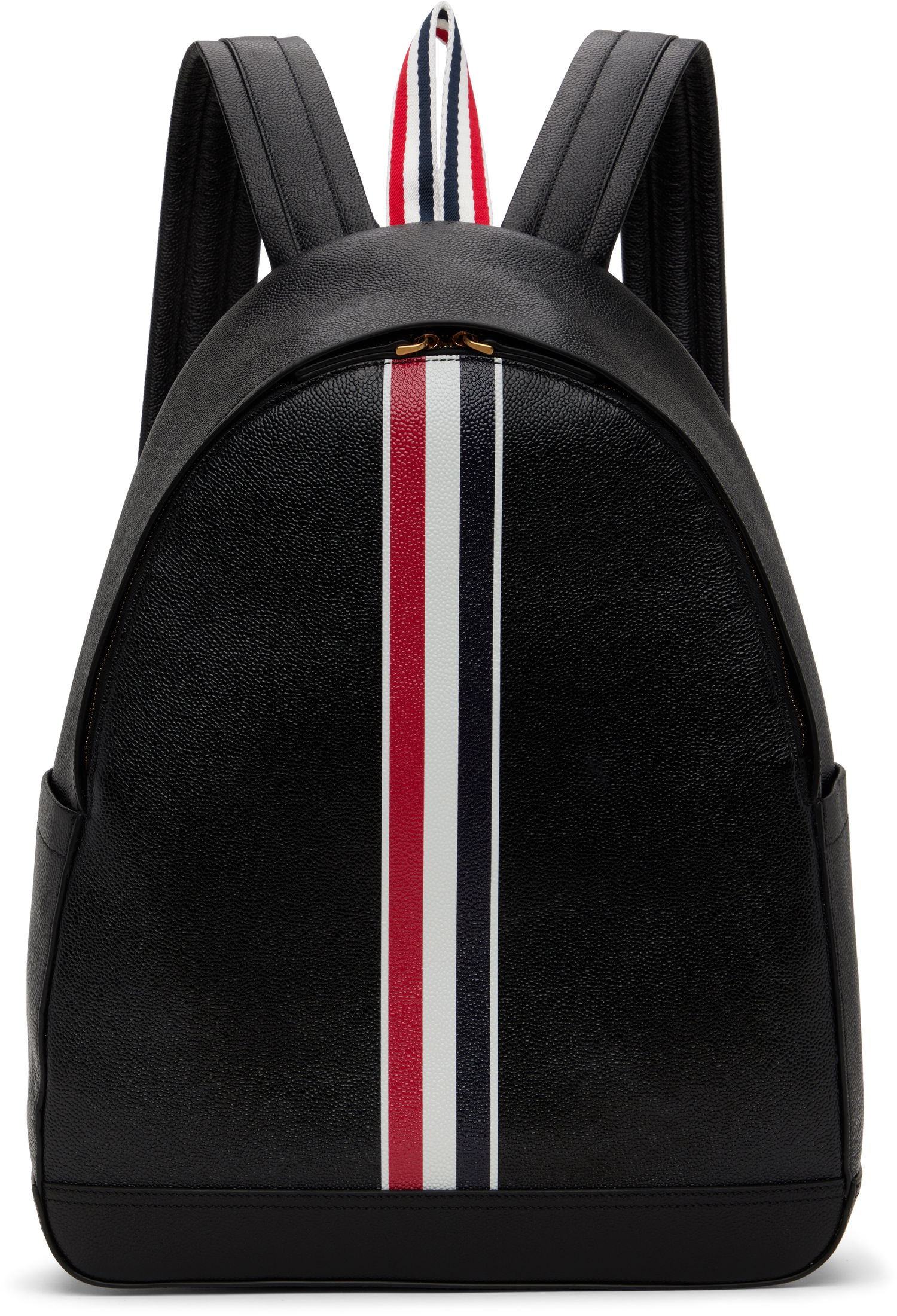 Reppu Thom Browne Thom Browne Pebble Grain RWB Stripe Backpack Musta | UAG233A-00198, 0