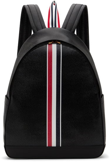 Reppu Thom Browne Thom Browne Pebble Grain RWB Stripe Backpack Musta | UAG233A-00198, 0