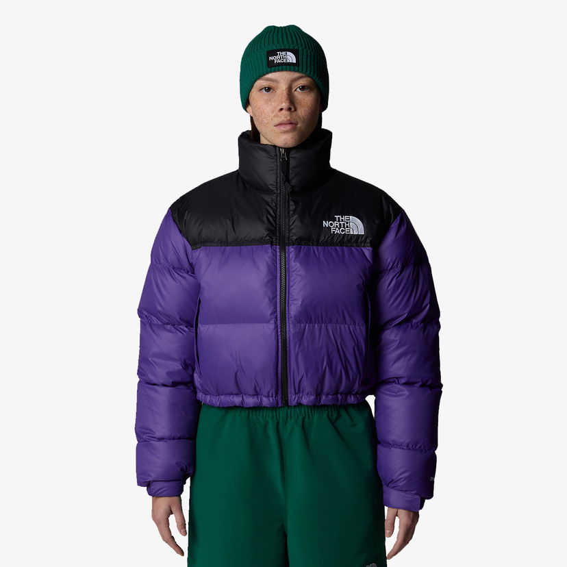 Puffer takki The North Face W NUPTSE SHORT JACKET Violetti | NF0A5GGES961