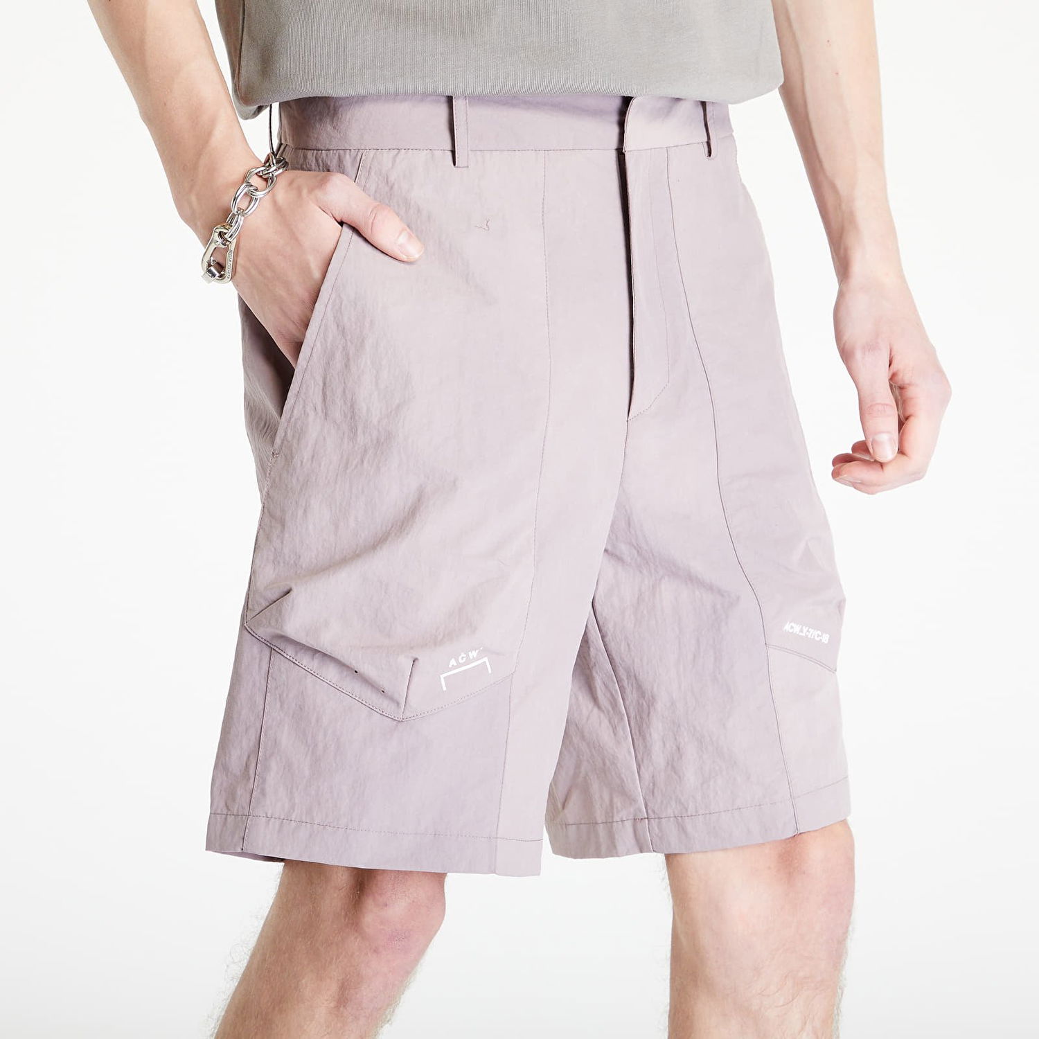 Shortsit A-COLD-WALL* Irregular Dye Shorts Harmaa | ACWMB183 Mauve, 1
