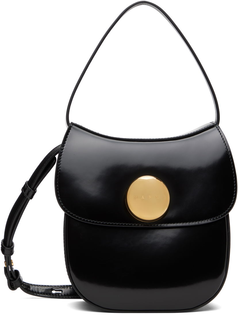 Käsilaukku Marni Marni Leather Butterfly Small Bag Musta | SBMP0218U0 P7943