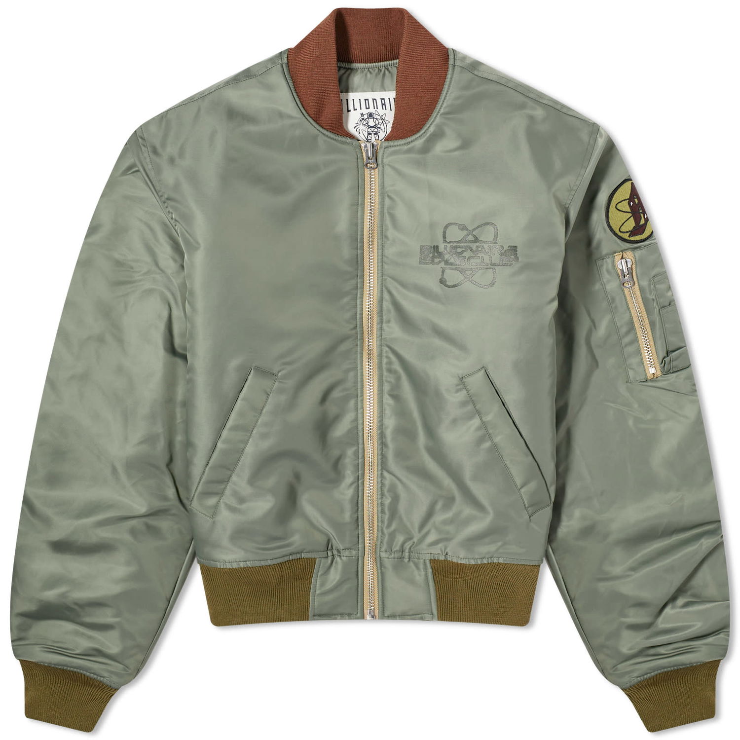 Bomber-takki BILLIONAIRE BOYS CLUB Nylon Shell Bomber Jacket Vihreä | B24103-OLV, 0