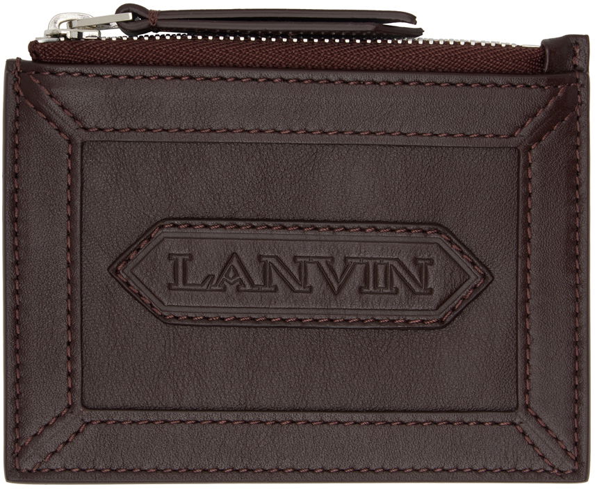 Lompakko LANVIN Burgundy Zipped Card Holder Beige | LM-SLSWZ4-PIEN-A24, 0