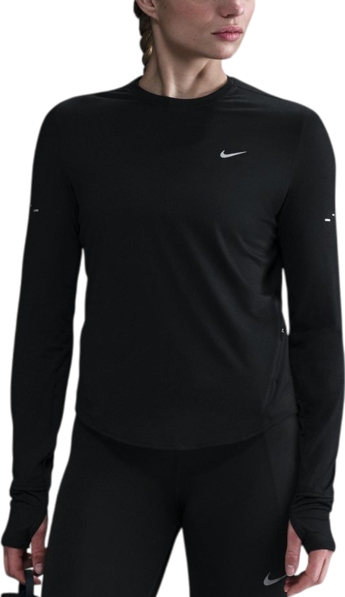 T-paita Nike Nike Swift Long Sleeve Running Top Musta | hq0503-010