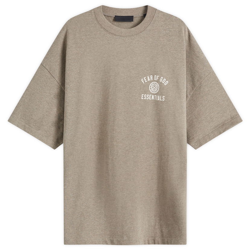 T-paita Fear of God Fear of God Essentials Crest Logo T-Shirt Size Large Ruskea | 125HO244191F
