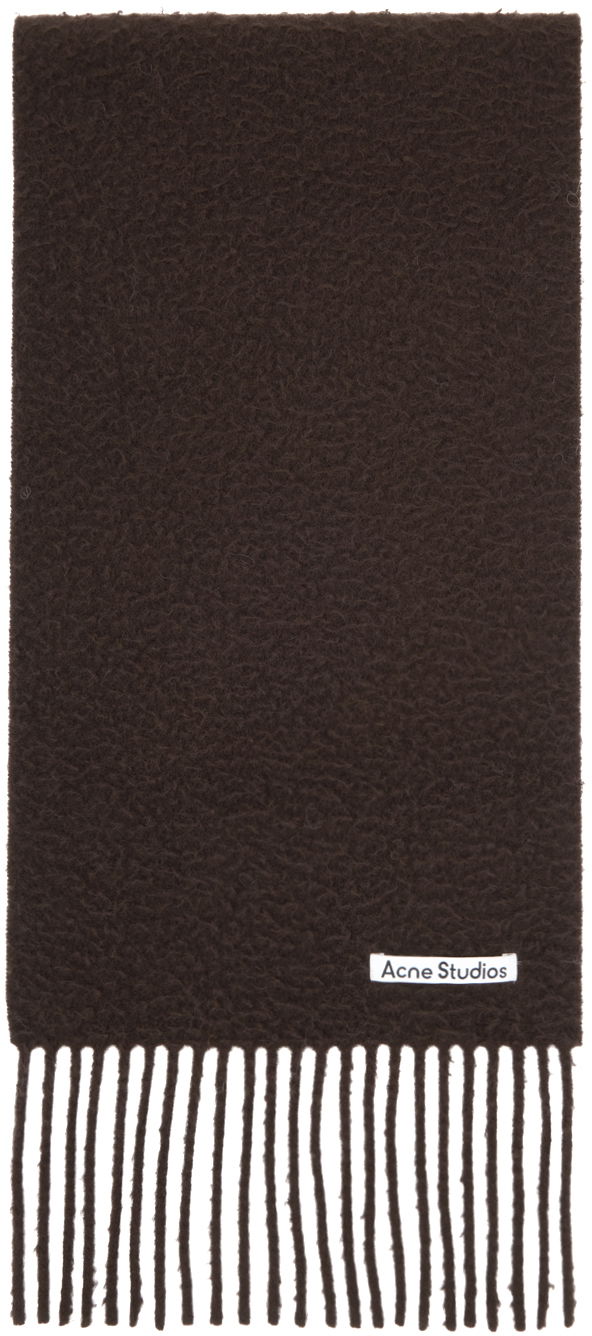 Vaatteet Acne Studios Fringe Scarf Ruskea | CA0283-