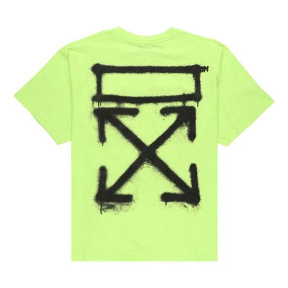T-paita Off-White Virgil Abloh Spray Painting Oversize T-Shirt Vihreä | OMAA038R201850156210
