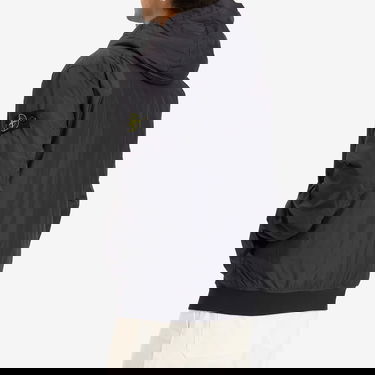 Takki Stone Island Crinkle Reps Nylon Hooded PrimaLoft Jacket, Size Large Musta | K2S154100013-V0026, 3