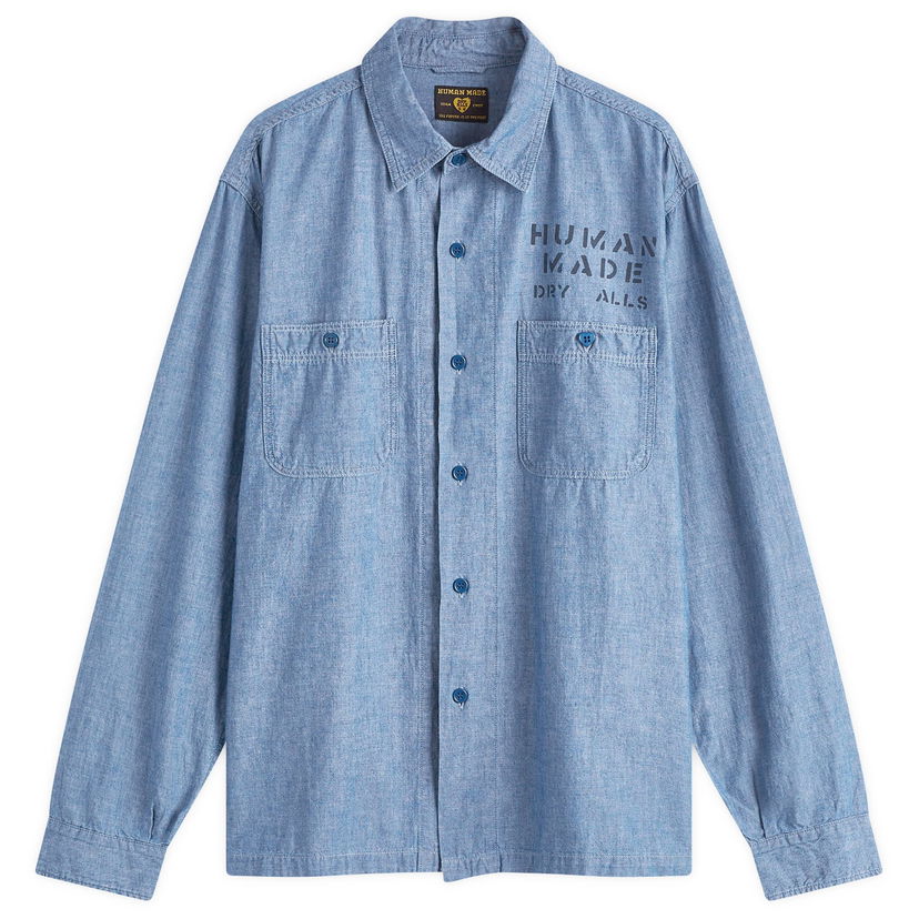 Paita Human Made Military Chambray Shirt Sininen | HM28SH001-IN