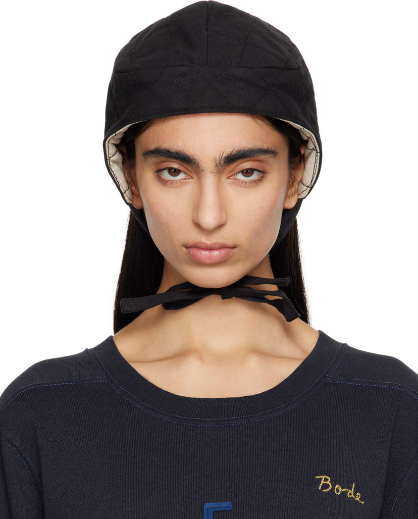 Hattu Bode Bode Bloomstein Quilted Cap Musta | MRS25AC056
