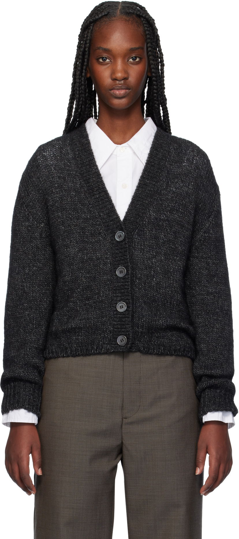 Villapaita OUR LEGACY Academy Knit Cardigan Musta | W4243AP