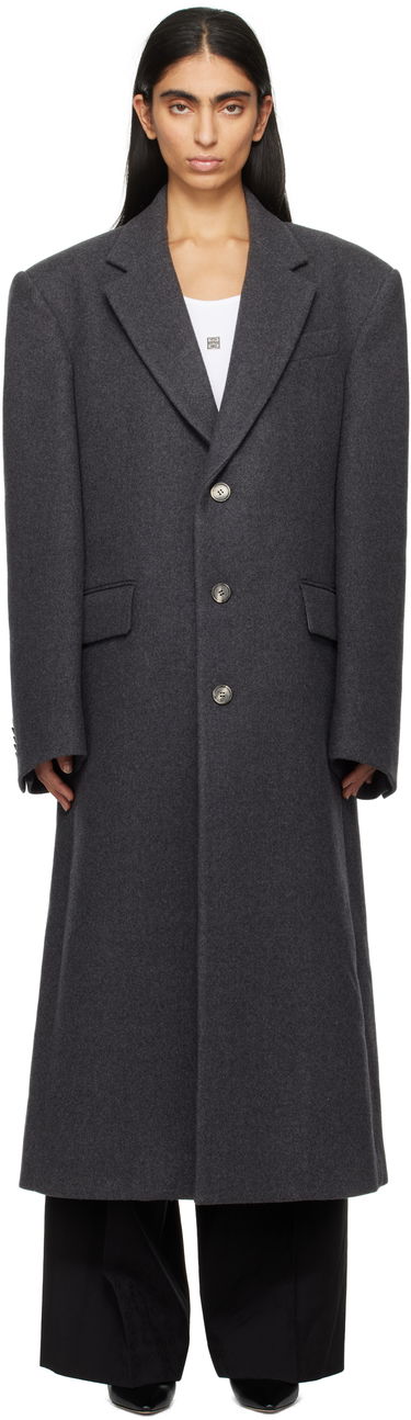Takit WARDROBE.NYC Single Breasted Long Coat Harmaa | W4002F24WO, 0