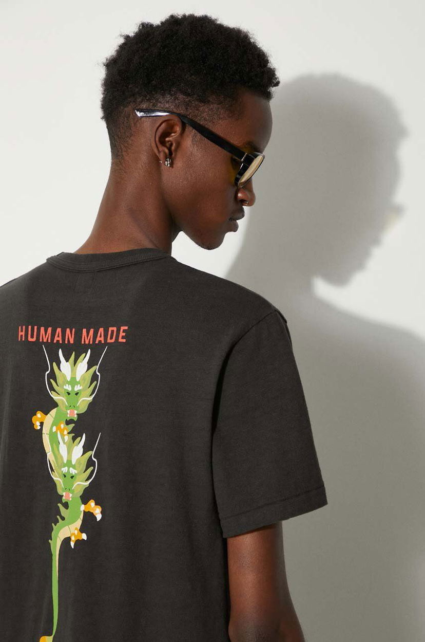 T-paita Human Made Graphic T-Shirt With Print Musta | HM27TE012