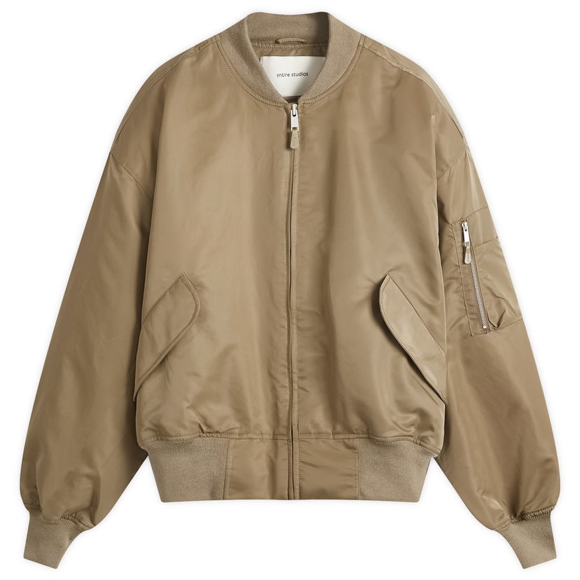 Bomber-takki Entire Studios Entire Studios Broad Bomber Jacket, Size Large Beige | ES2540SC