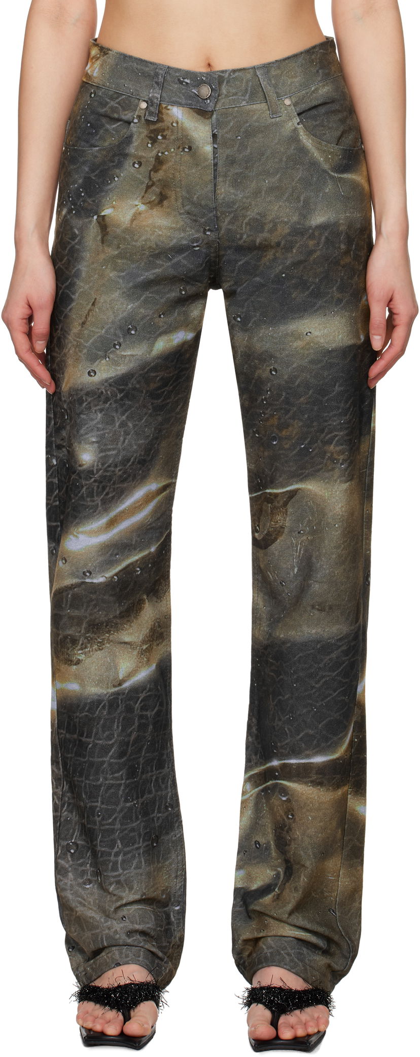 Jeans Serapis Serapis Golden Hour Fitted Jeans Ruskea | SS25_DE_1F