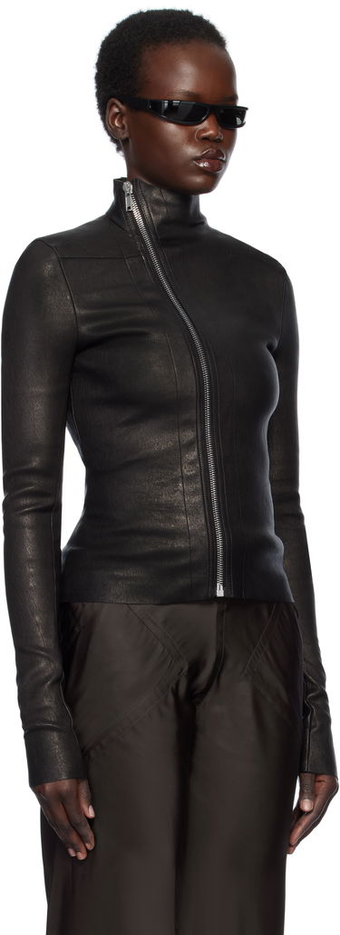 Villapaita Rick Owens Rick Owens Hollywood Gary Leather Jacket Musta | RP01E7701 LSV, 1