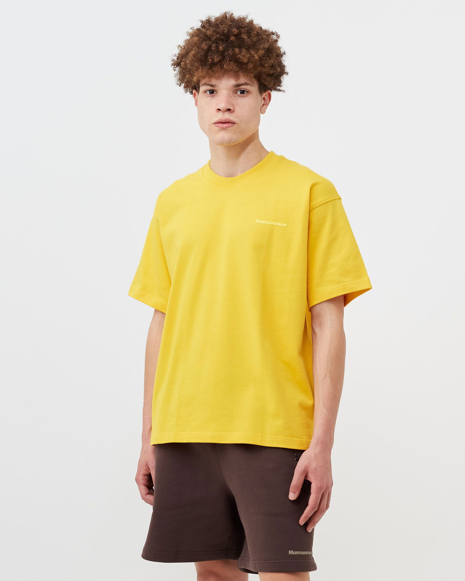 T-paita adidas Originals x Pharrell Williams Basics Tee Keltainen | 4065432184977, 1