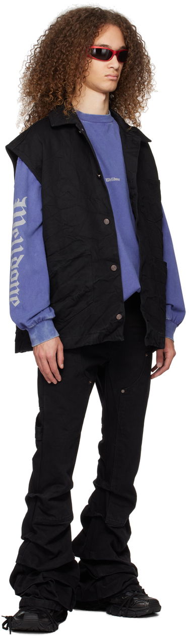 Liivi We11done We11done Oversized Denim Vest Musta | WD-DV0-24-394-U-BK, 3