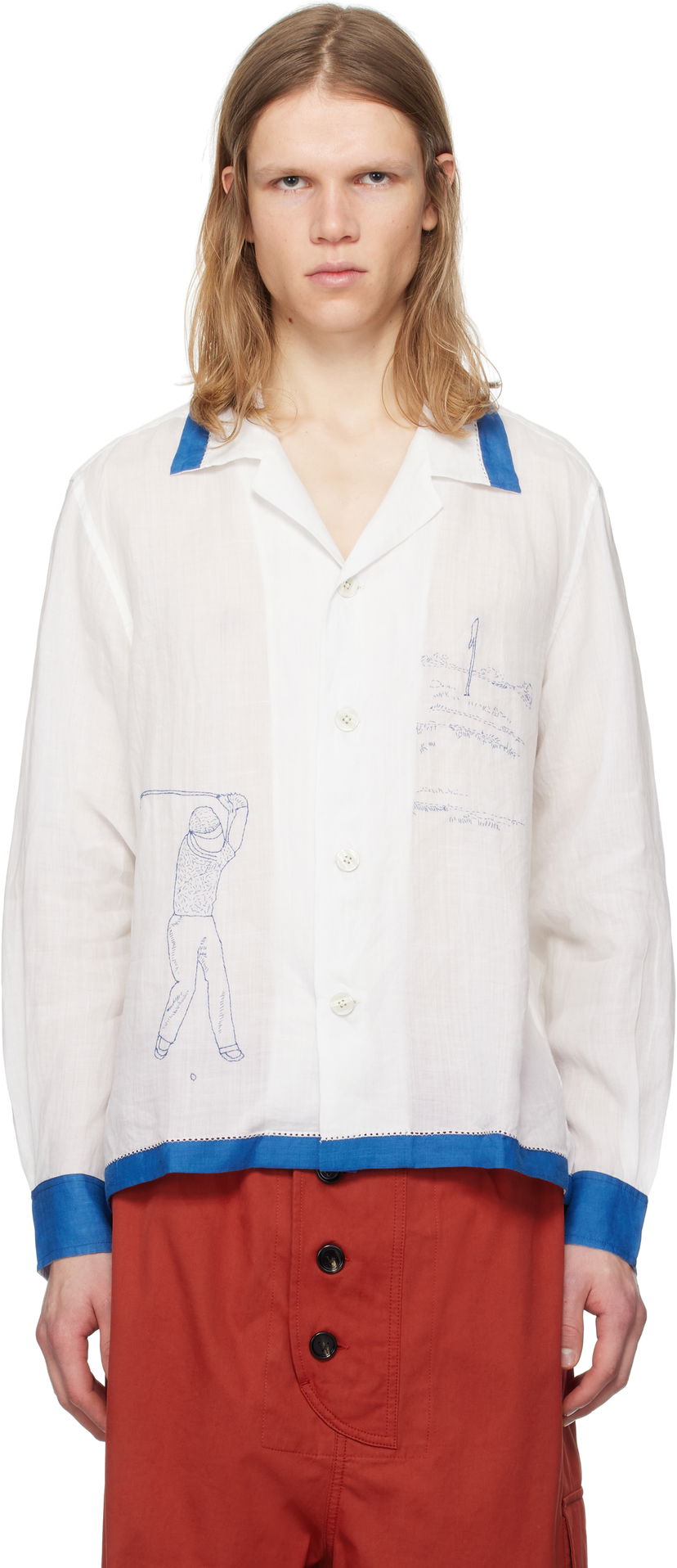Paita Bode Bode Club Champion Long Sleeve Shirt Valkoinen | MRS25SH009