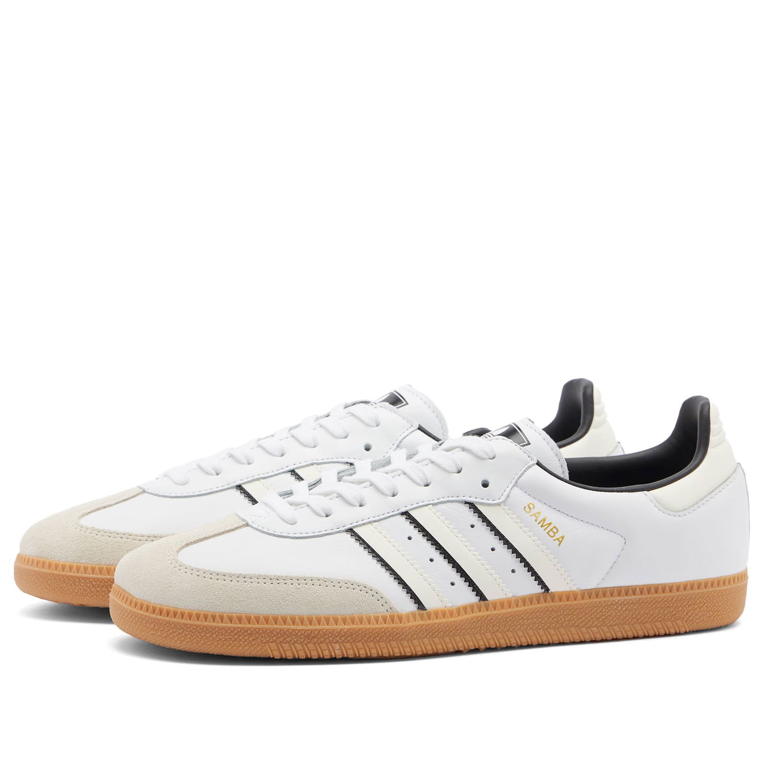 Tennarit ja kengät adidas Originals Samba OG in White/Off White/Core Black, Size UK 3 | END. Clothing Valkoinen | ID1480, 0