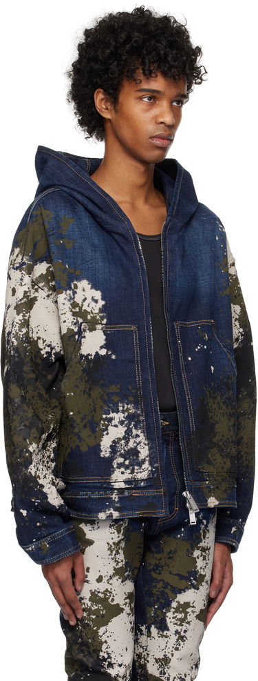 Huppari DSQUARED2 Dsquared2 Workwear Zipped Denim Jacket Sininen | S74AM1559_S30664, 1