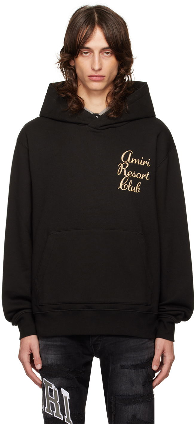 Huppari AMIRI Resort Club Hoodie Musta | AMJYHD1038