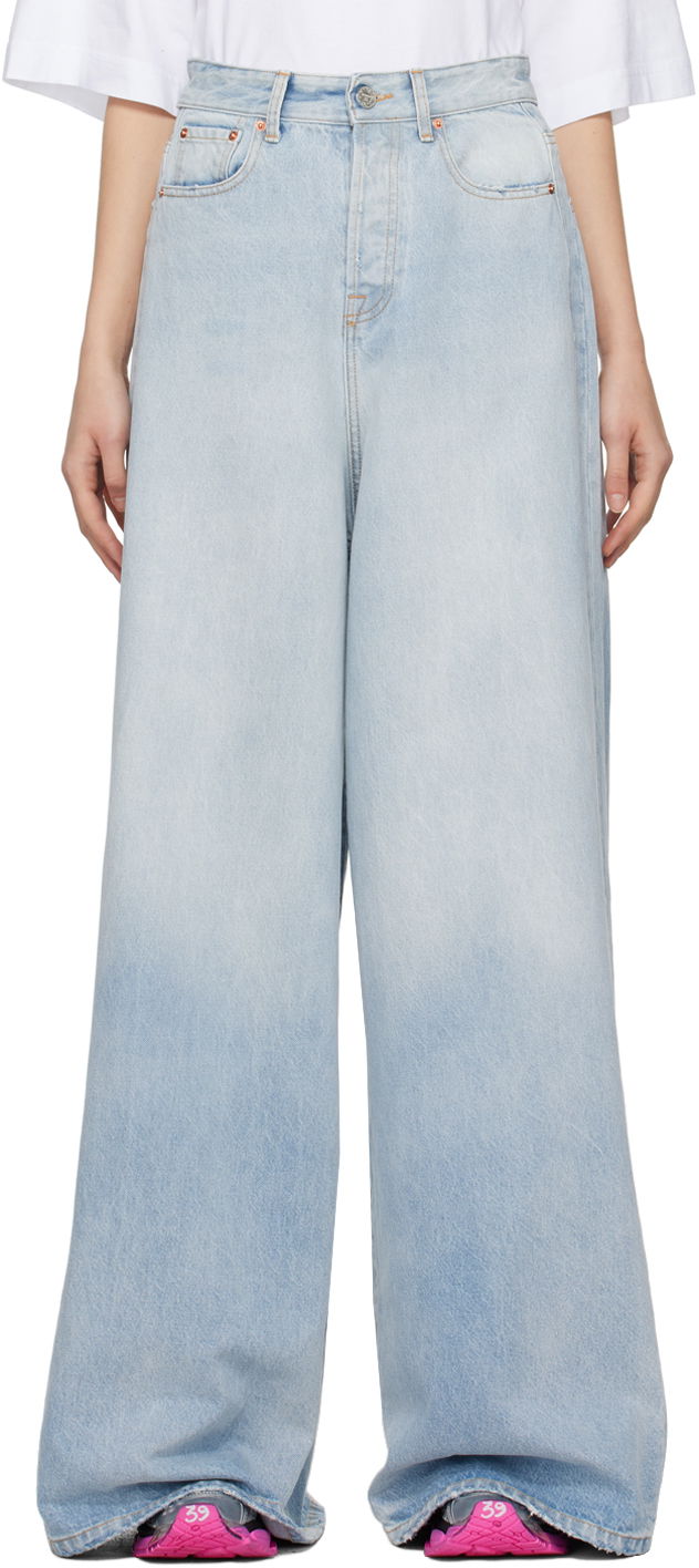 Jeans VETEMENTS Destroyed Jeans Sininen | UE64PA130N