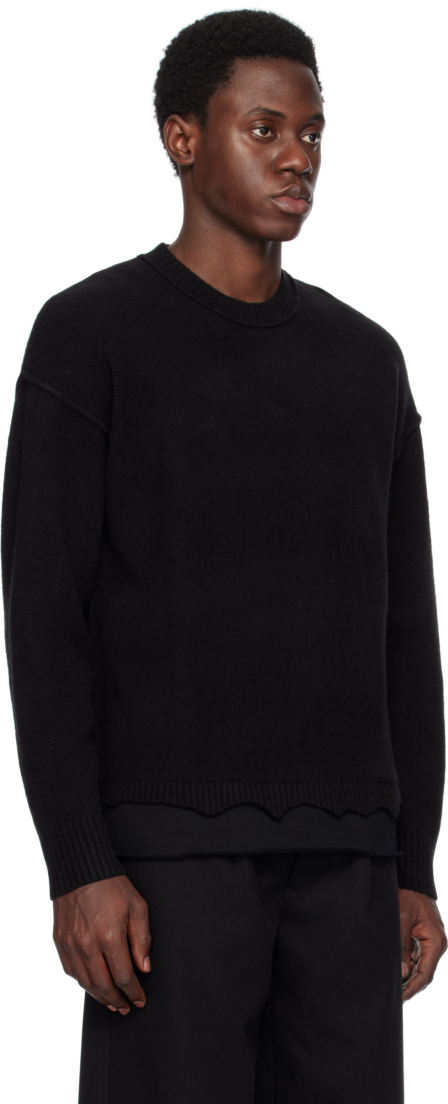 Villapaita izzue Izzue Layered Sweater Musta | IZXKNN4123W4NCCX, 1