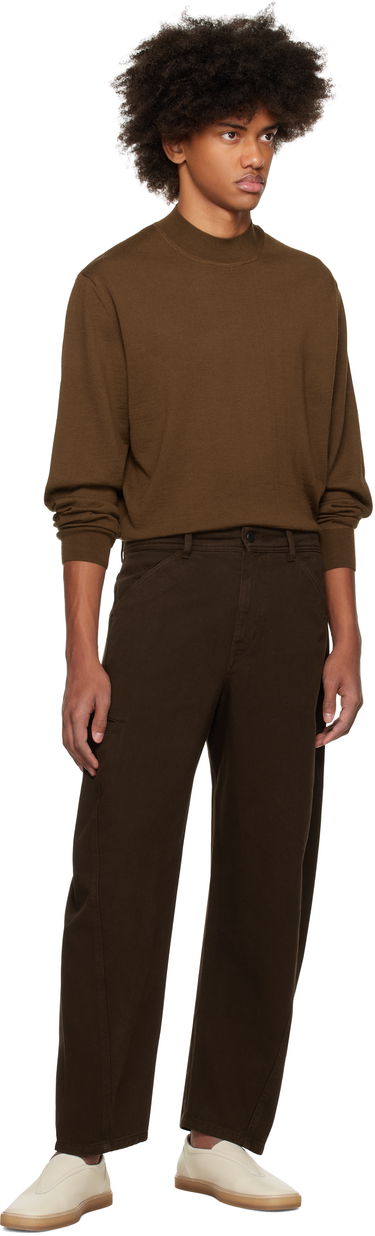 Villapaita LEMAIRE Mock Neck Sweater Ruskea | TO1321 LK087, 4