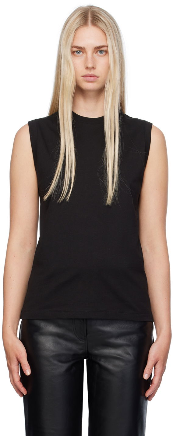 Tankkitoppi TOTEME TOTEME Relaxed Sleeveless Tank Top Musta | 243-WRT0345-FB0093