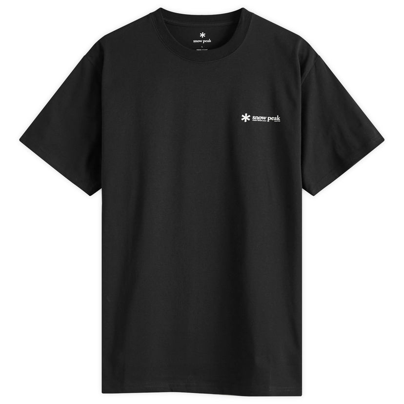 T-paita Snow Peak Logo Graphic T-Shirt, Size L Musta | TS-25SU101-BK