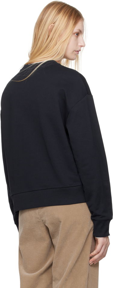 Villapaita Moncler Moncler Embroidered Logo Sweatshirt Musta | K10938G0001689A1K, 2