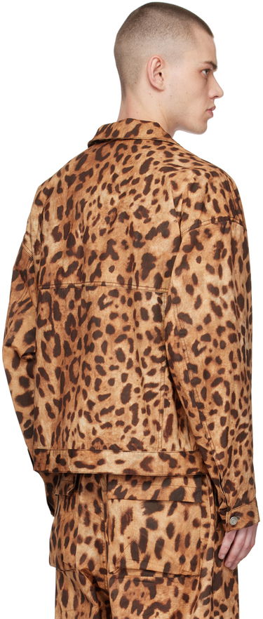 Takki We11done We11done Allover Print Jacket Ruskea | WD-JK1-23-245-U-BR, 2