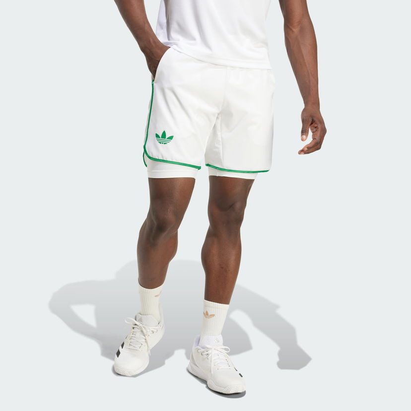 Shortsit adidas Performance Tennis Layered Shorts Climacool Valkoinen | JN0786