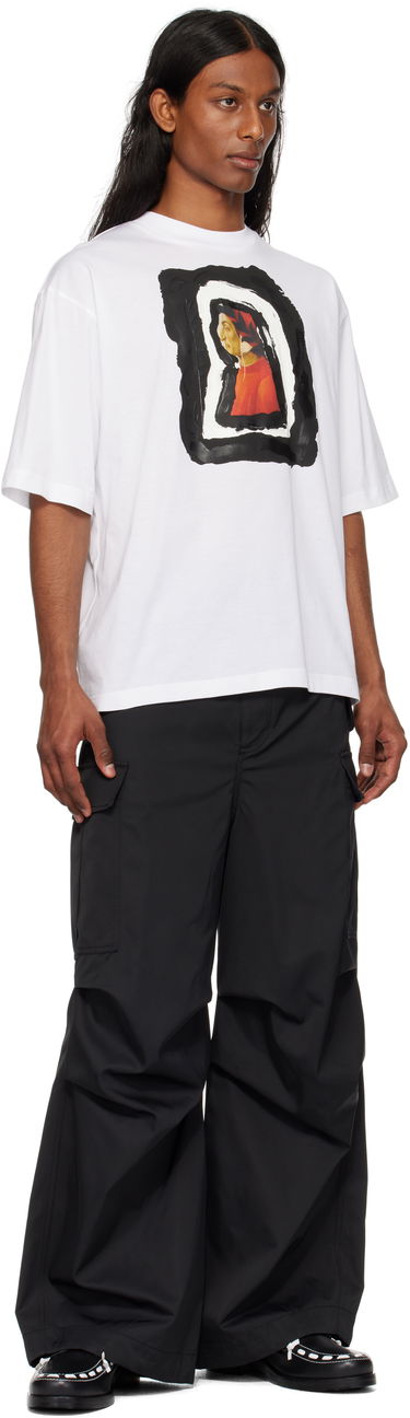 T-paita Marni Marni Dante Print Cotton T-Shirt Valkoinen | HUMU0223NP USCX68, 3