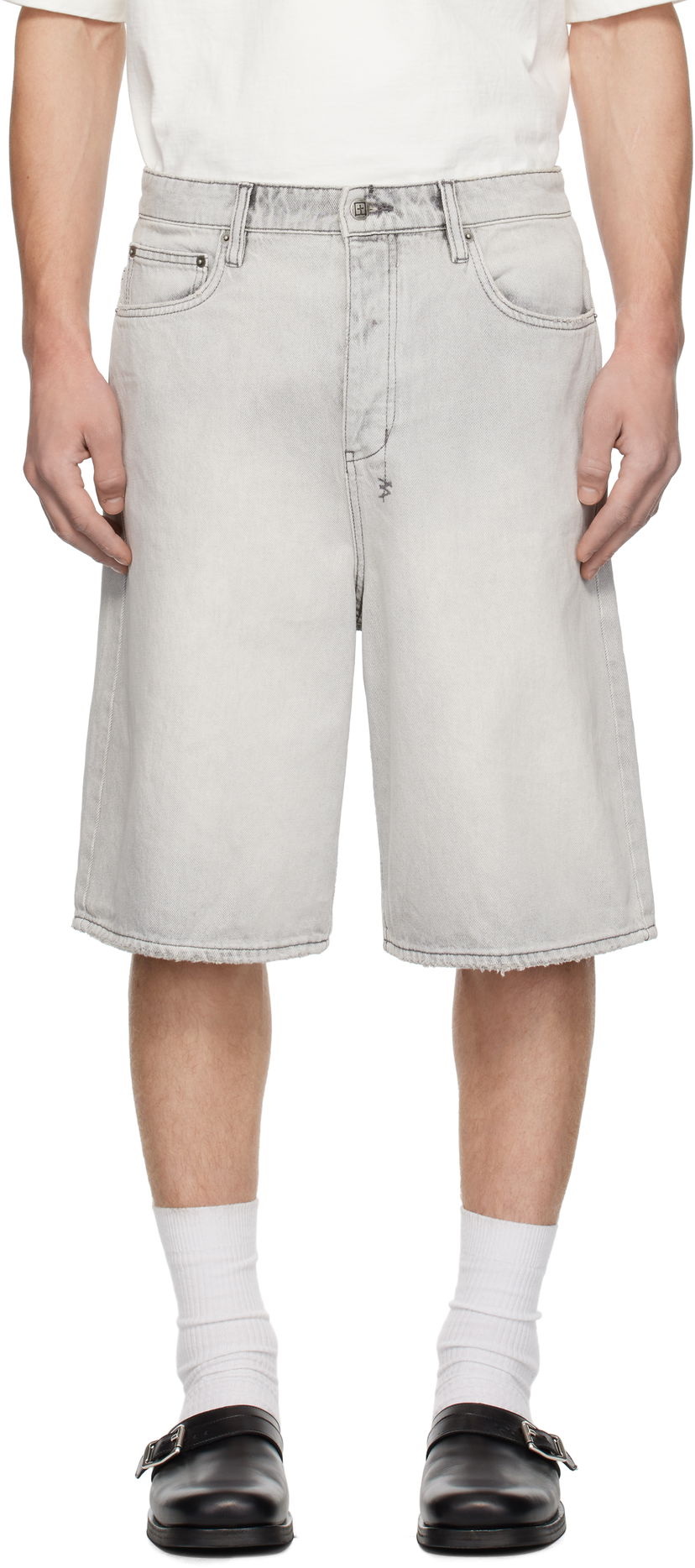 Shortsit Ksubi Ksubi MAXX Snow Denim Shorts Harmaa | MPS25WA005
