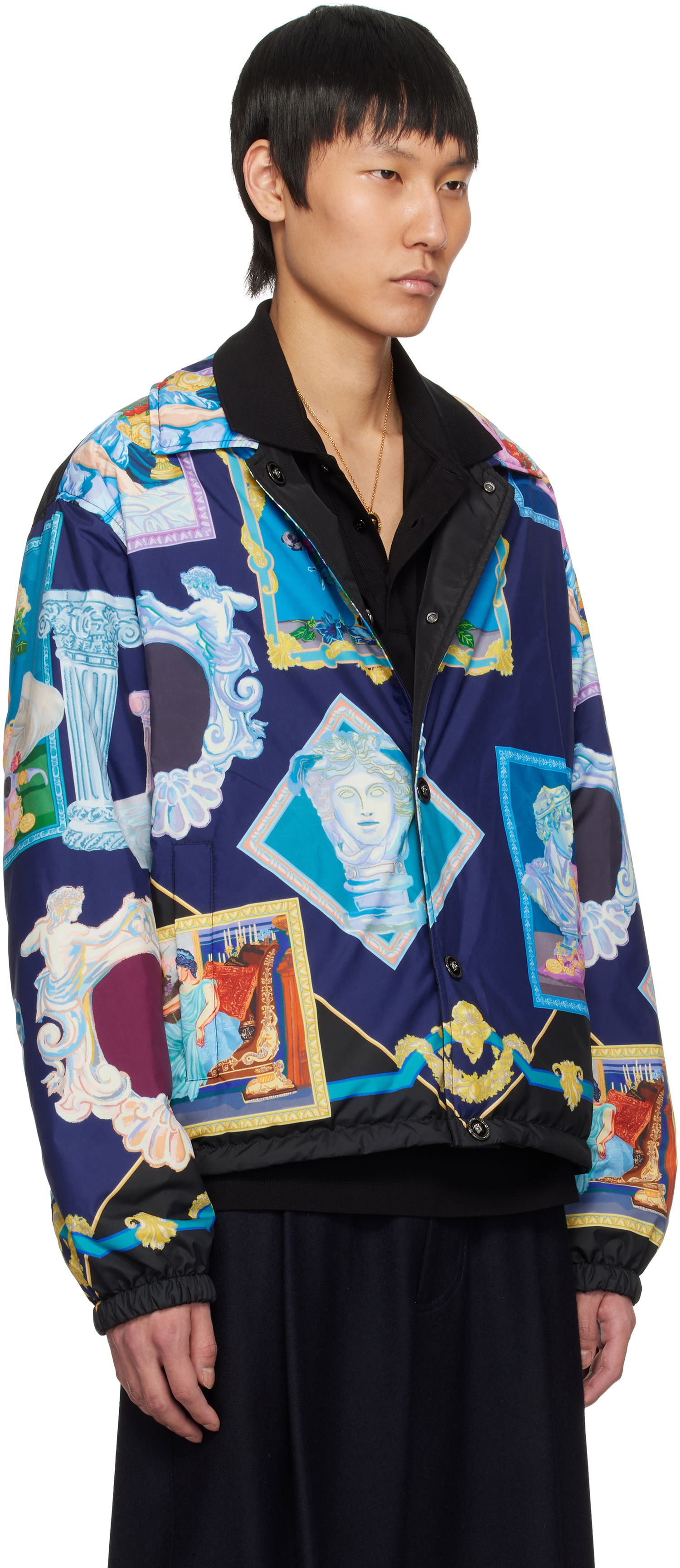 Bomber-takki Versace Versace 'Versace Gallery' Reversible Blouson Jacket Monivärinen | 1018330_1A12970, 1