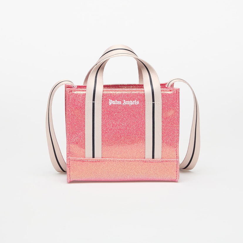 Kangaskassi Palm Angels Palm Angels Glitter Mini Tote Bag Vaaleanpunainen | PGNA003S25FAB0023003