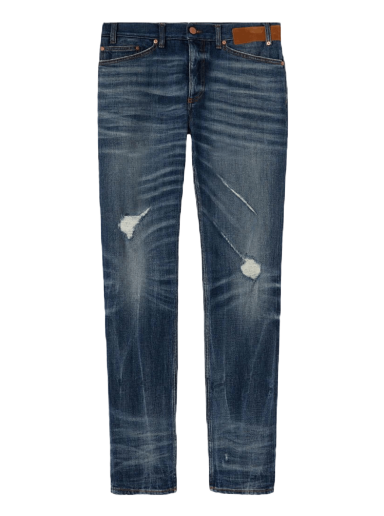 Jeans Palm Angels Slim 5 Pockets Denim Jeans Tummansininen | PMYA027S22DEN0014560