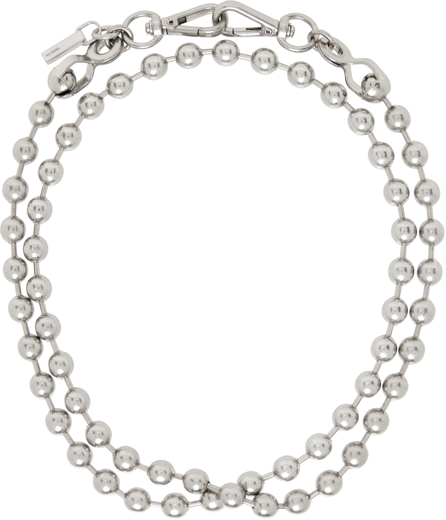 Kaulakoru We11done We11done Ball Chain Necklace Metallinen | WD-AJ0-25-589-U-SS, 0