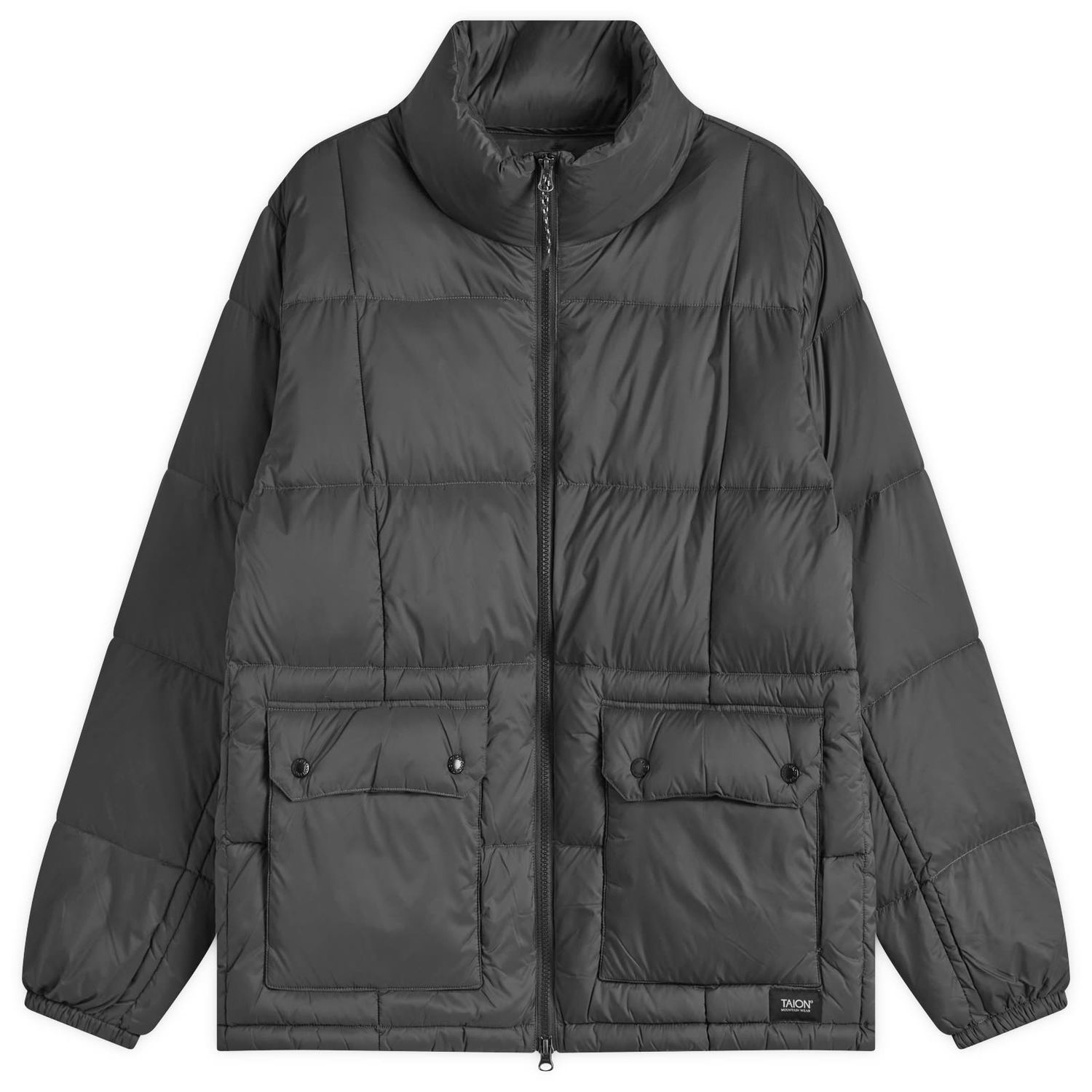 Puffer takki TAION Volume Hooded Down Jacket Musta | TAION-102VZMT-BLK, 0