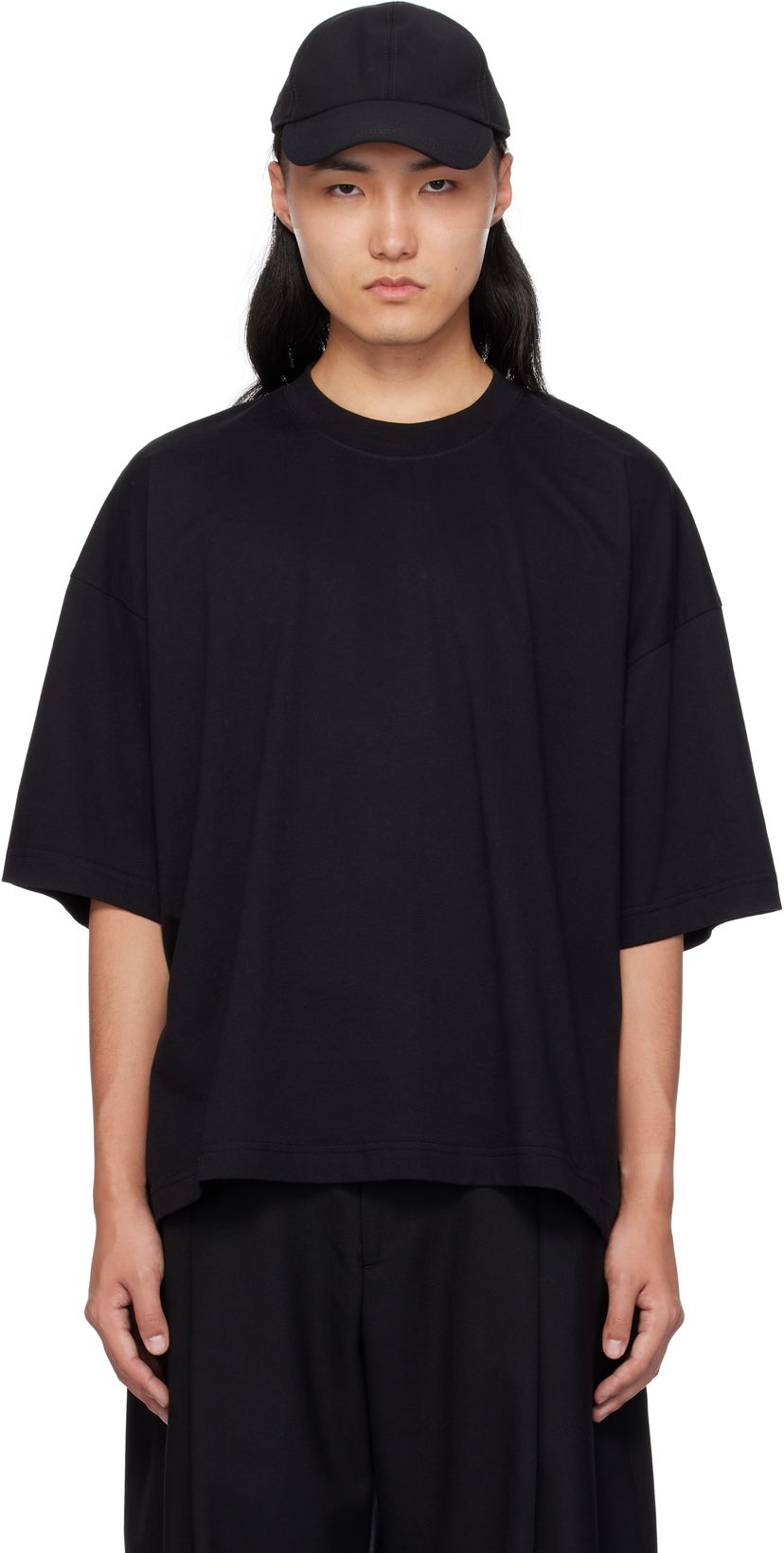 T-paita Studio Nicholson Studio Nicholson Lee T-Shirt Musta | PIU SNM - 1327
