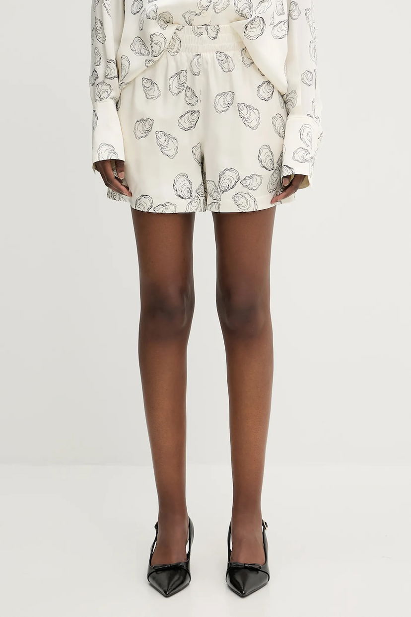 Shortsit Anine Bing Anine Bing Kam High Waist Shorts Valkoinen | A.05.11007