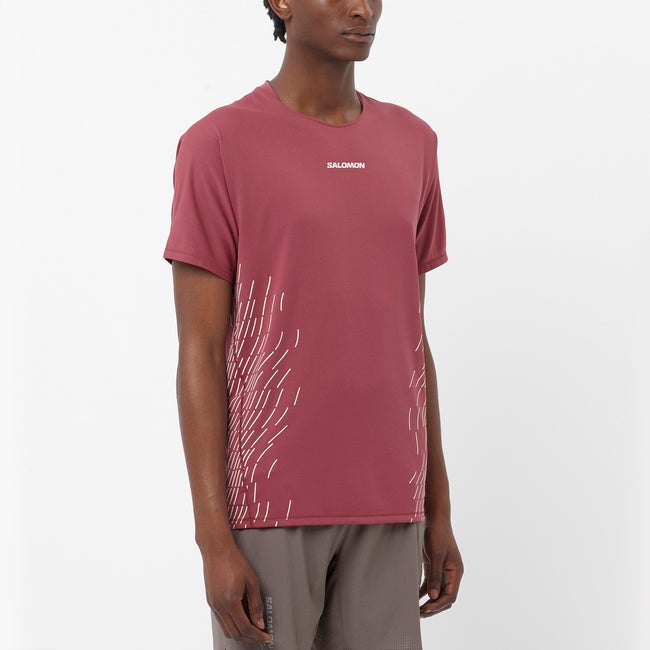 T-paita Salomon Sense Aero Graphic T-Shirt Punainen | LC2700000