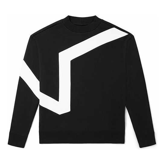 Villapaita Vans Vans Logo Casual Sports Pullover Musta | VN0A54NCBLK