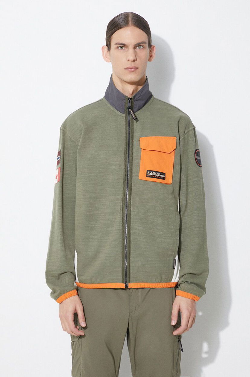 Huppari Napapijri Sweatshirt B-Tepees FZ Vihreä | NP0A4HP4GAE1