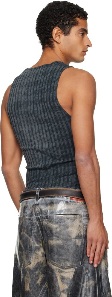 Tankkitoppi Diesel Ribbed Distressed Tank Top Harmaa | A21587-0QKBU-02A, 2