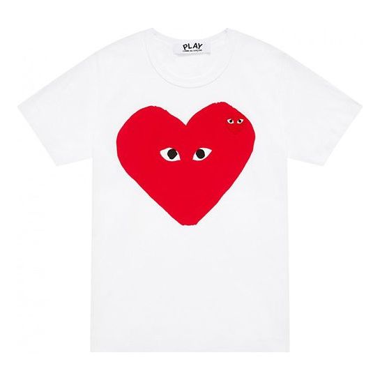 T-paita Comme des Garçons PLAY Small Eyes Logo T-Shirt Valkoinen | AZ-T219-051-1, 0