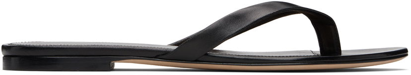 Tennarit ja kengät The Row Sacha Leather Flip-Flops Musta | F1697-SN65